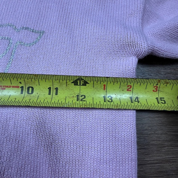 Vineyard Vines Girls Crewneck Sweater, Whale, Pink XS 5-6, Fair Condition, Fall - Picture 8 of 9